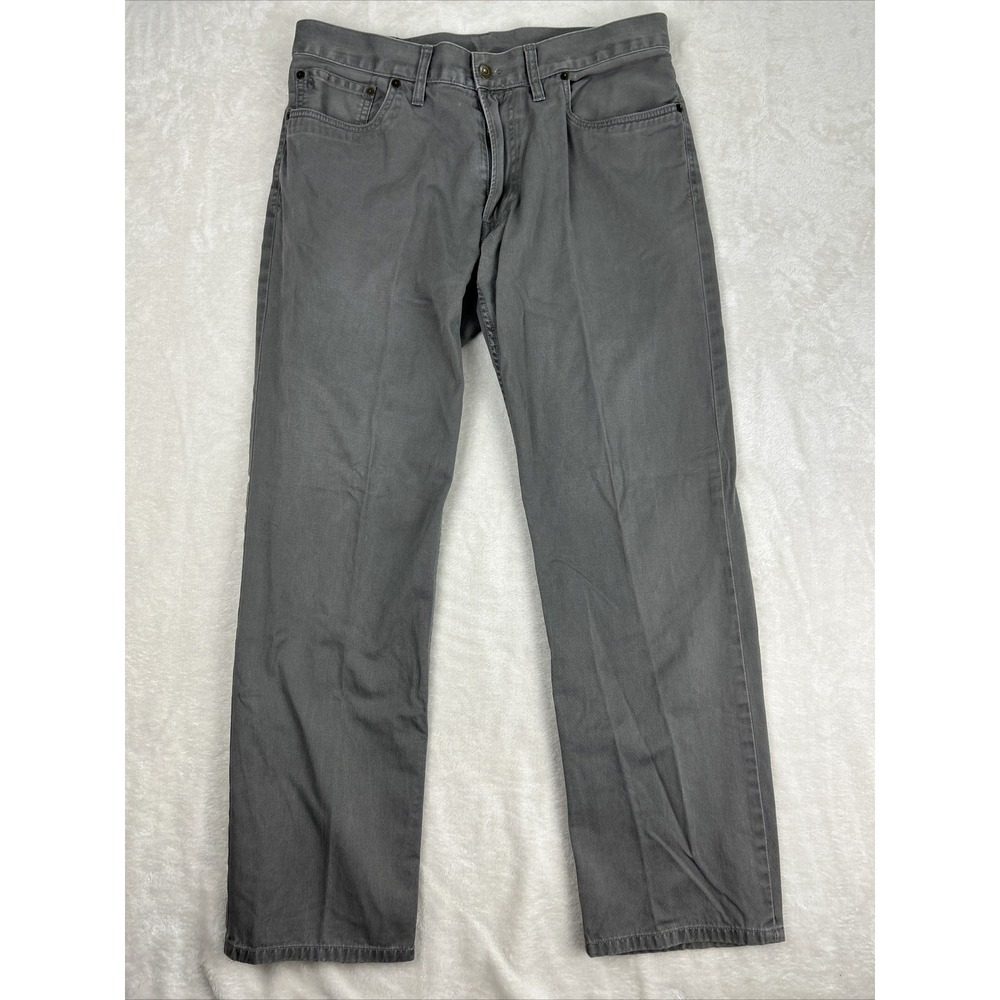 Polo Ralph Lauren Pant Men's Stretch Slim Straight Fit Low Rise Jeans Gray